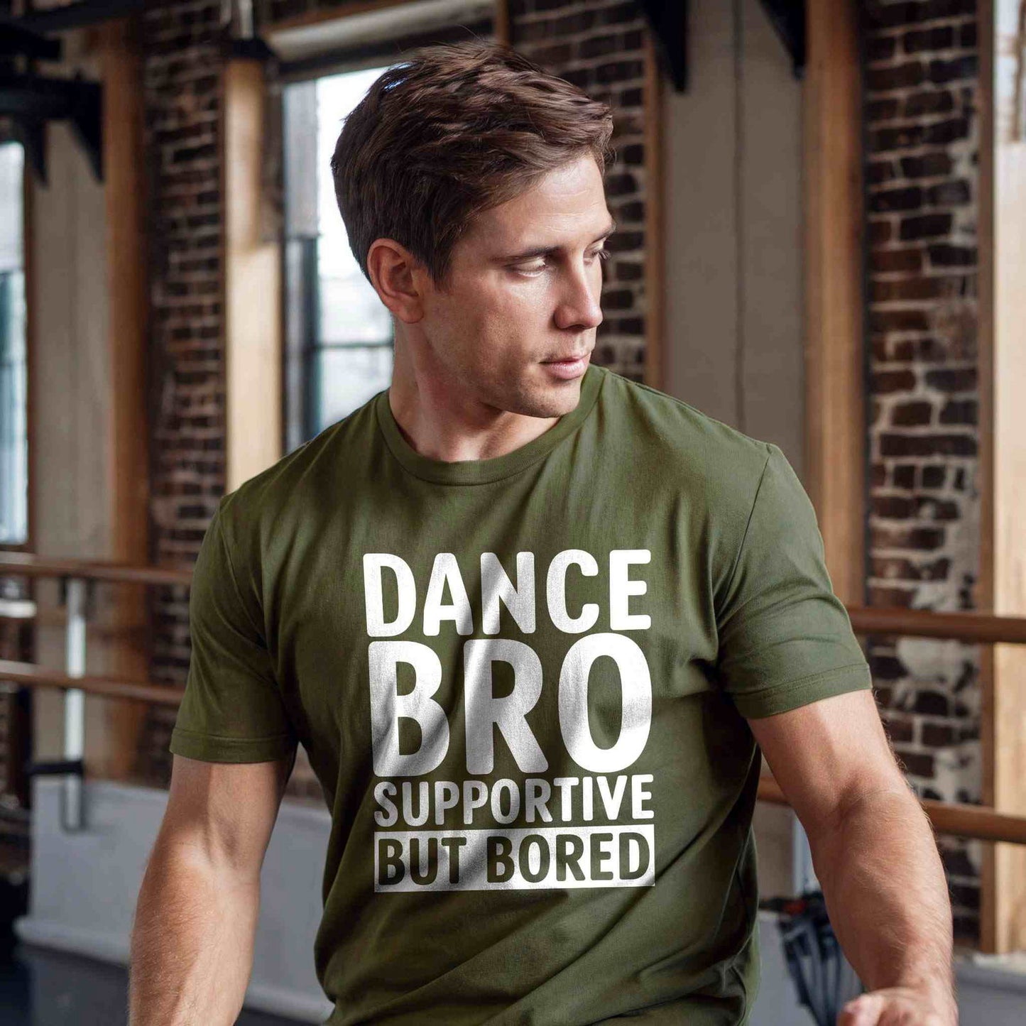 Dance Bro Supportive But Bored T-Shirt - Dance Mom Essentials