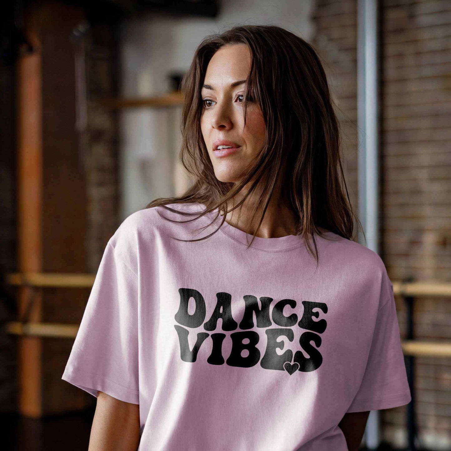 Dance Vibes with Heart T-Shirt - Dance Mom Essentials