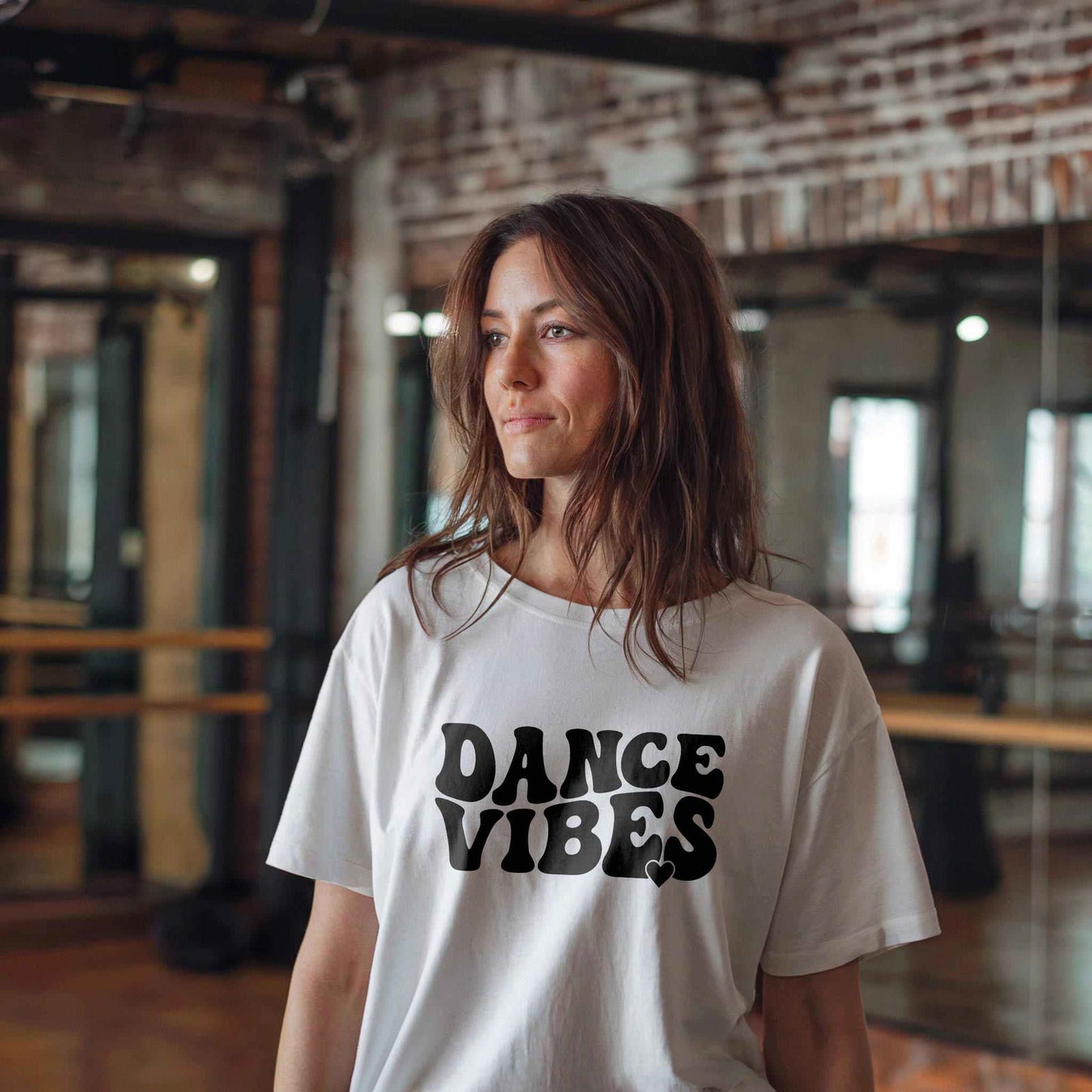 Dance Vibes with Heart T-Shirt - Dance Mom Essentials
