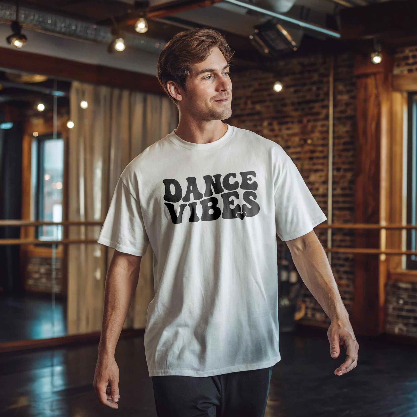 Dance Vibes with Heart T-Shirt - Dance Mom Essentials