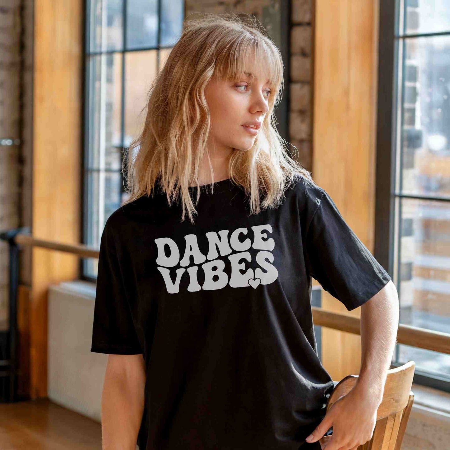 Dance Vibes with Heart T-Shirt - Dance Mom Essentials