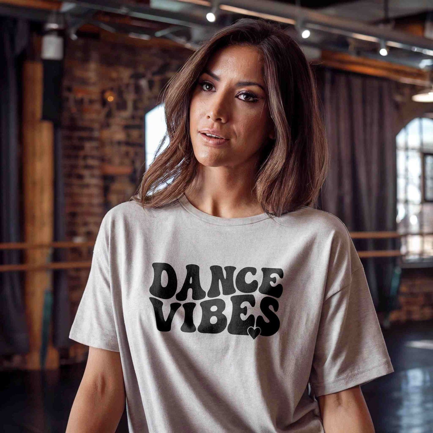 Dance Vibes with Heart T-Shirt - Dance Mom Essentials