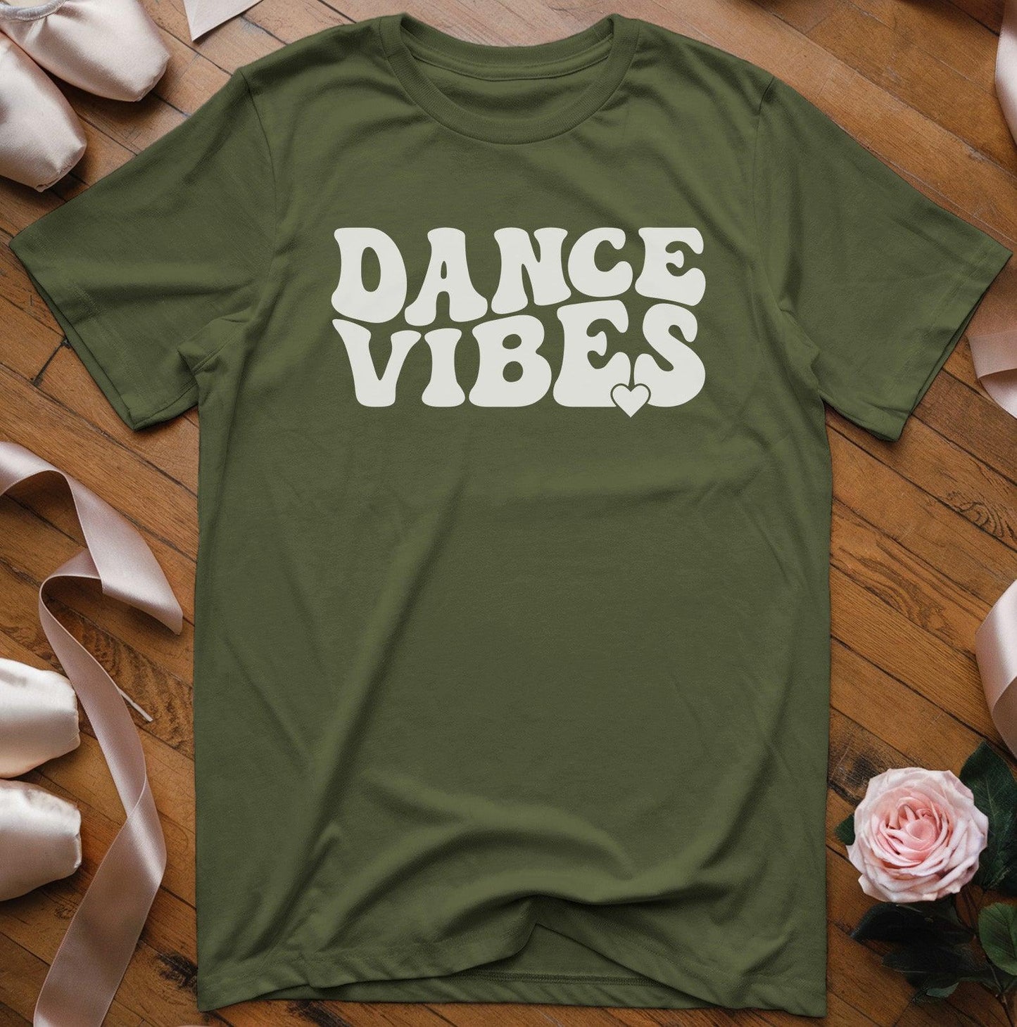 Dance Vibes with Heart T-Shirt - Dance Mom Essentials