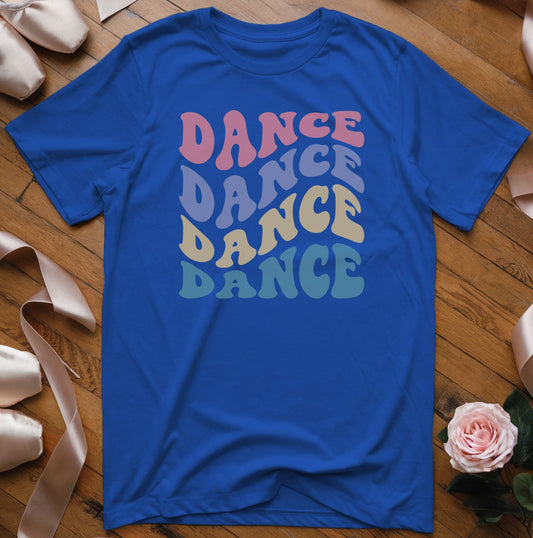 Dance Dance Dance - Retro Stacked T-Shirt - Dance Mom Essentials
