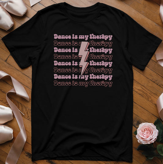Dance is my Therapy (lightning design) T-Shirt - Dance Mom Essentials
